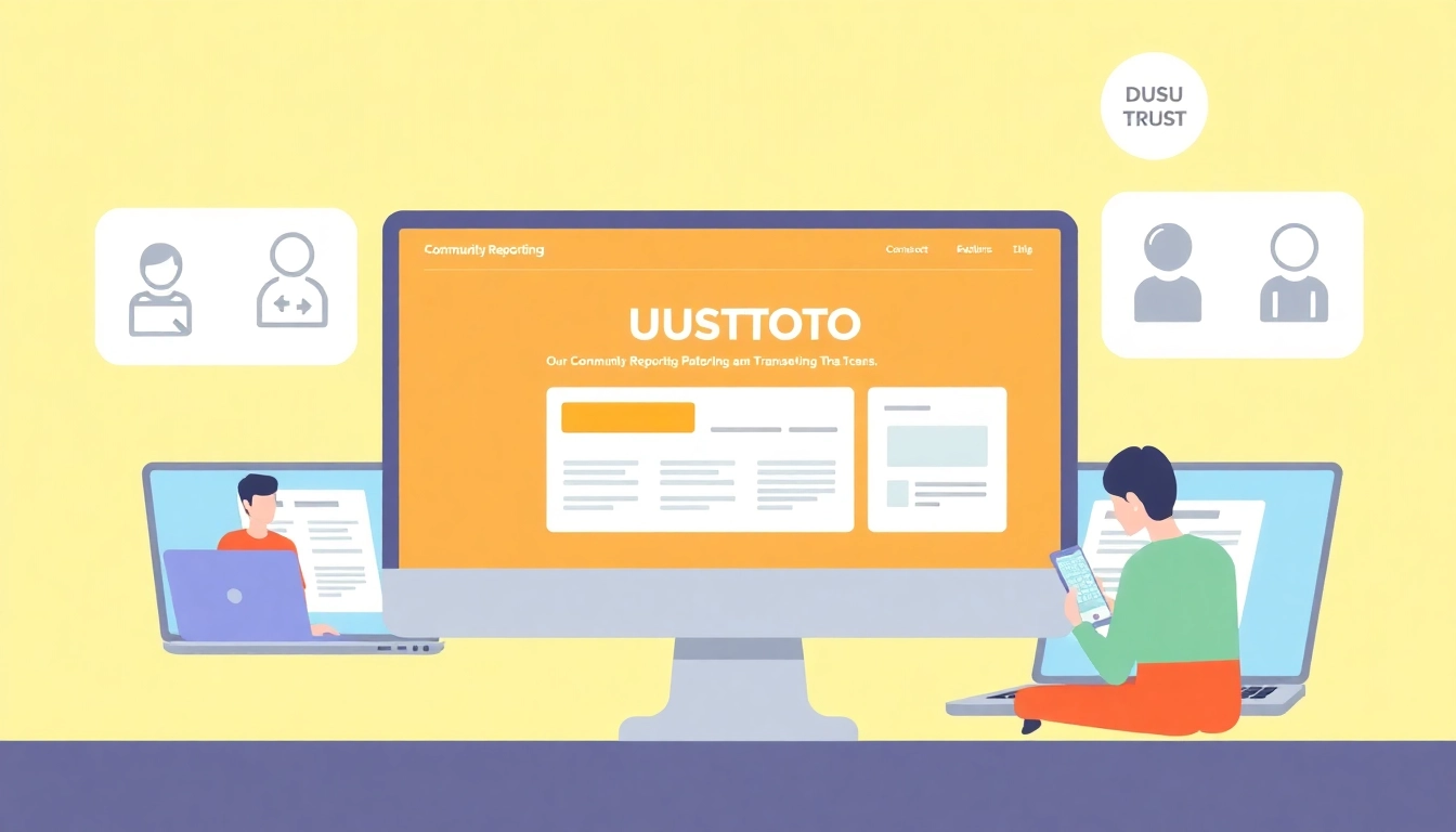 Uustoto online reporting system logo, depicting community engagement and digital transparency for whistleblowing efforts.
