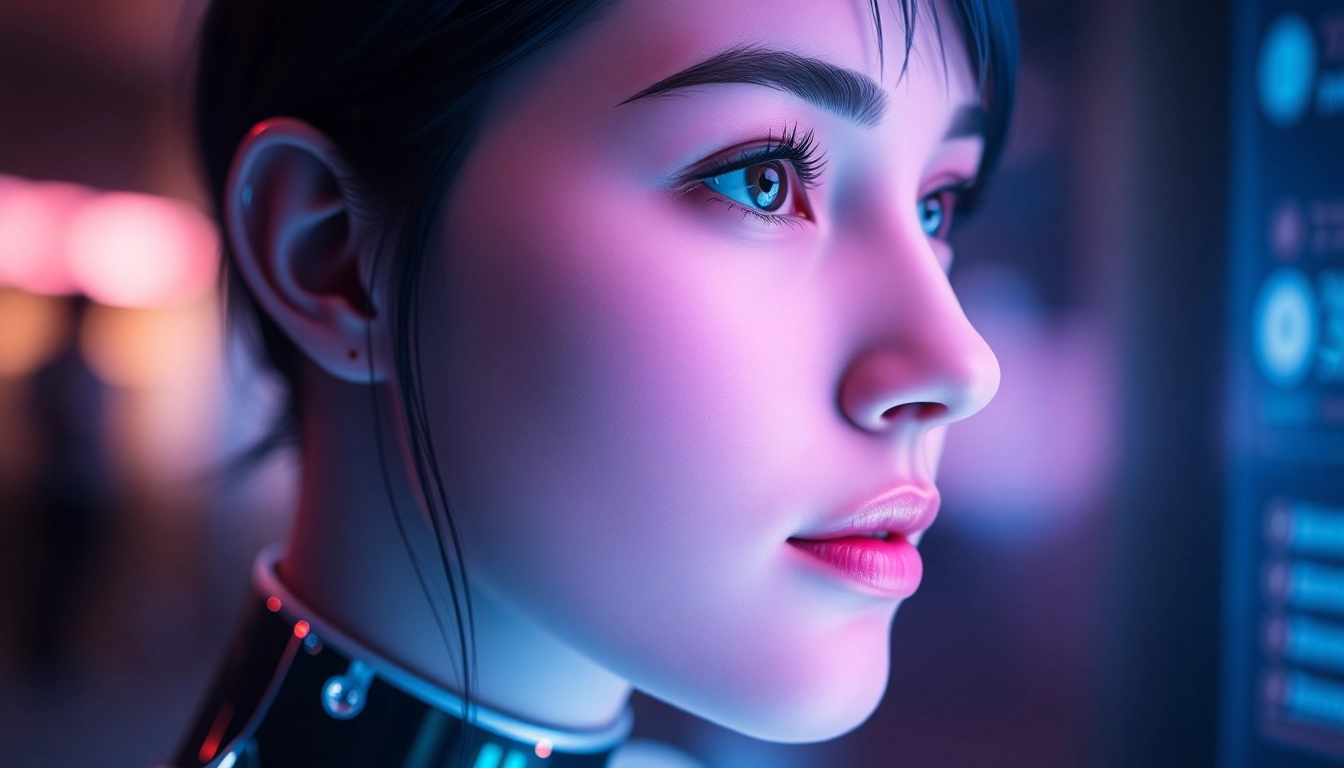 AI girlfriend engaging in a realistic, open-chat session with expressive visual avatar to showcase unfiltered NSFW conversations easily accessible.