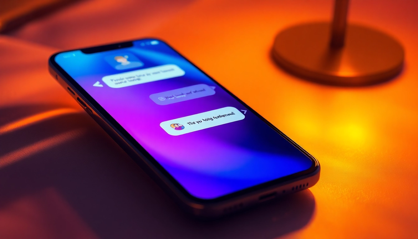 Close-up of a smartphone displaying an AI chat interface with a colorful background, emphasizing modern technology and privacy.