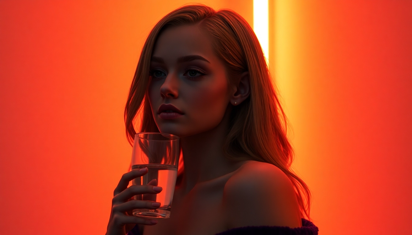 Hyperreal NSFW Image Generator portrait of an AI companion in a neon-lit room, cinematic textures.