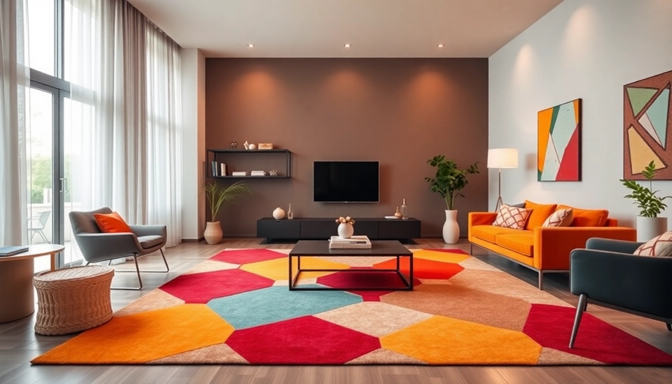 Showcase of stylish and modern tappeti moderni Milano enhancing contemporary home decor with