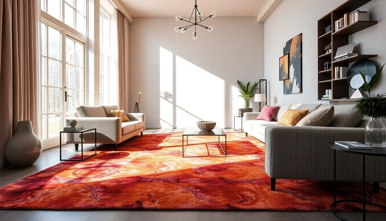 Beautiful Tappeti moderni Milano rugs enhance contemporary living rooms with vibrant textures