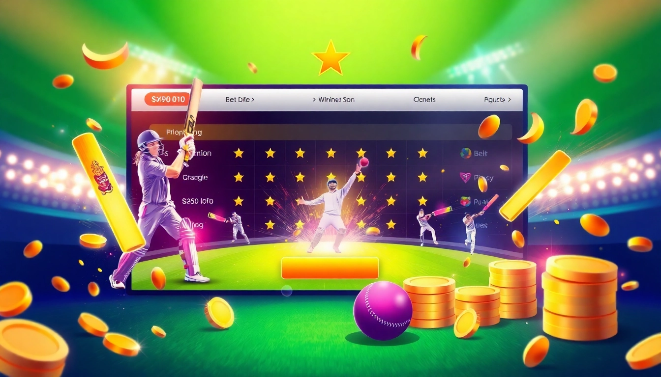 Cribet99 win promotional graphic showing betting odds and cricket imagery to attract sports bettors