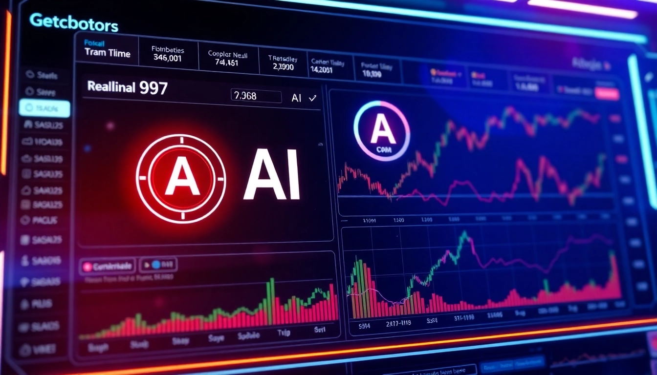 Visual representation of aicoin digital trading platform with real-time market data and AI analytics